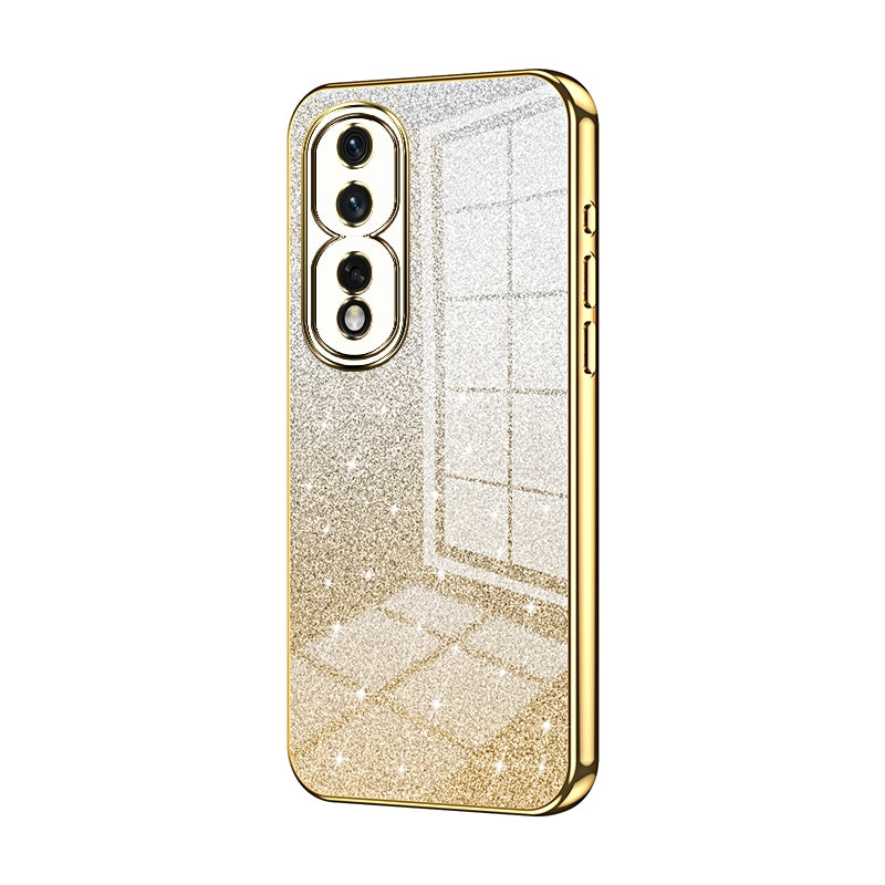 Honor 80 Pro Luxury Glitter Gradient Powder Electroplated Case with Advanced Protection and Style