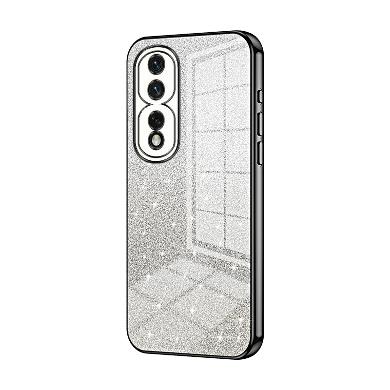 Honor 80 Pro Luxury Glitter Gradient Powder Electroplated Case with Advanced Protection and Style