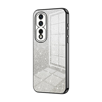 Honor 80 Pro Luxury Glitter Gradient Powder Electroplated Case with Advanced Protection and Style