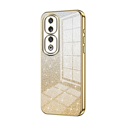 Honor 90 Pro Luxury Glitter Gradient Powder Electroplated Case with Advanced Protection and Style