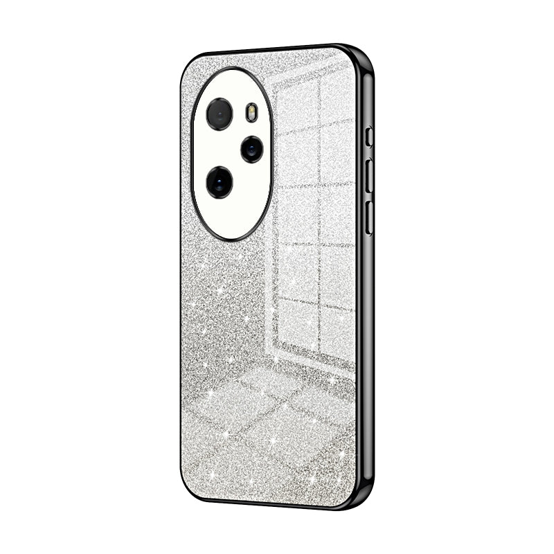 Honor 100 Pro Luxury Glitter Gradient Powder Electroplated Case with Advanced Protection and Style