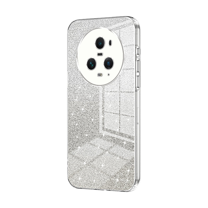 Honor Magic5 Pro Luxury Glitter Gradient Powder Electroplated Case with Advanced Protection and Style