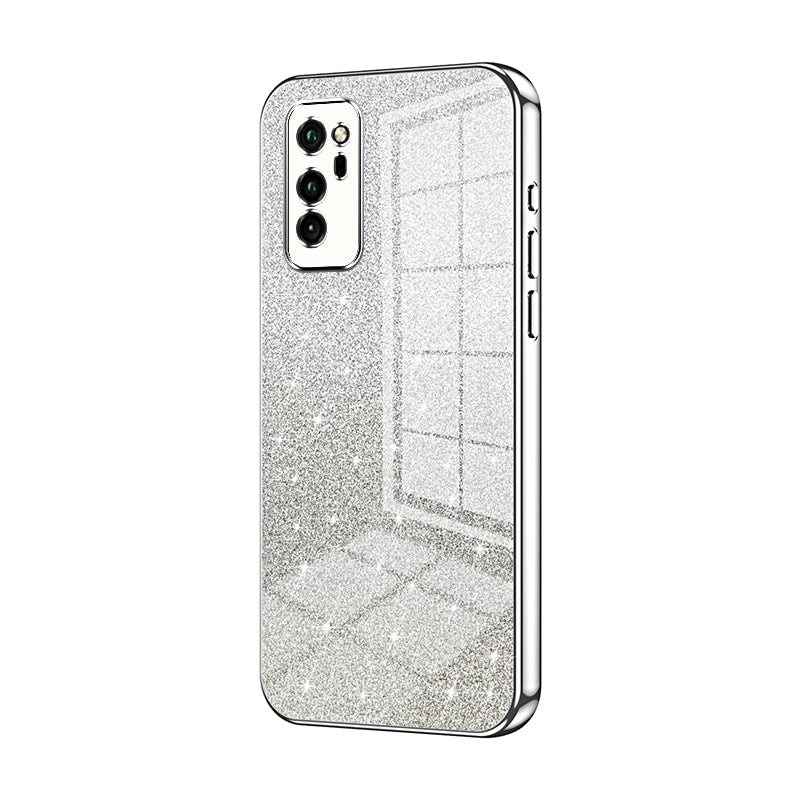 Honor V30 Luxury Glitter Gradient Powder Electroplated Case with Advanced Protection and Style