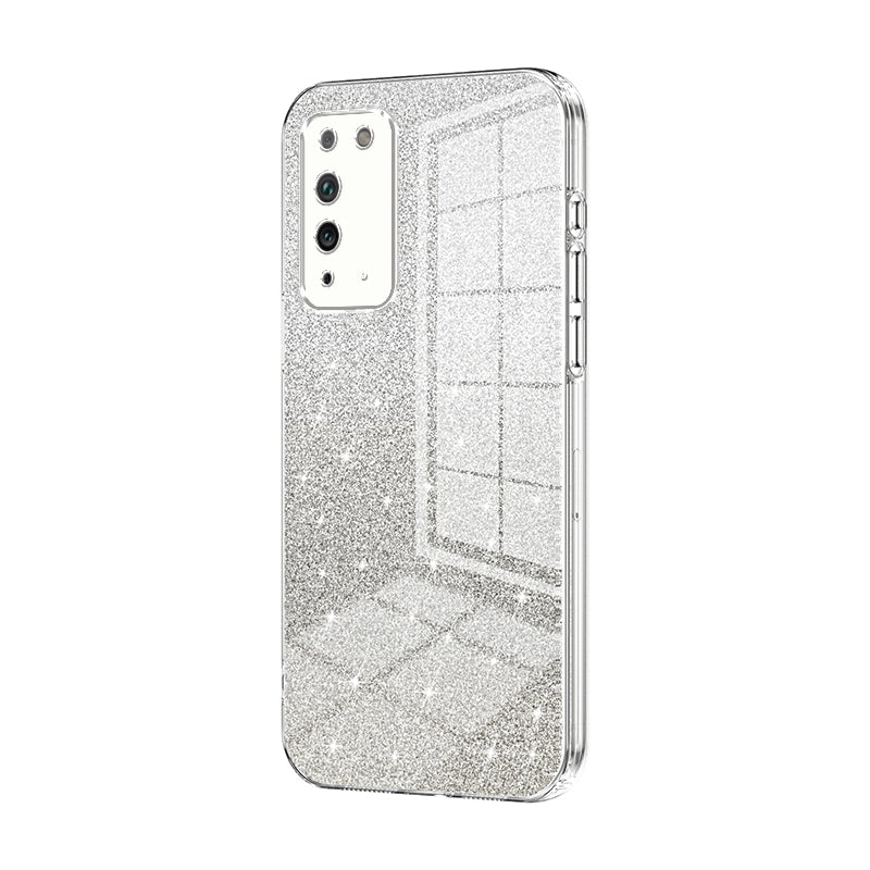 Honor X10 Luxury Glitter Gradient Powder Electroplated Case with Advanced Protection and Style