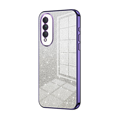 Honor X20 SE Luxury Glitter Gradient Powder Electroplated Case with Advanced Protection and Style