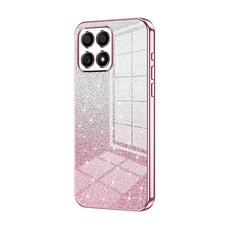 Honor X30i Luxury Glitter Gradient Powder Electroplated Case with Advanced Protection and Style