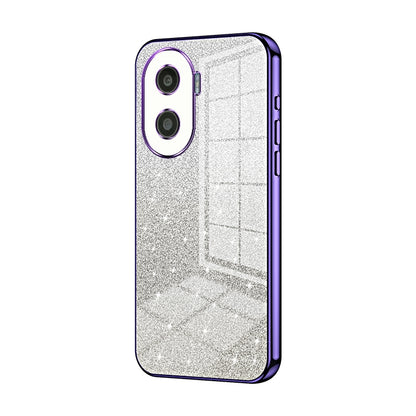 Honor Play 7T Pro Luxury Glitter Gradient Powder Electroplated Case with Advanced Protection and Style