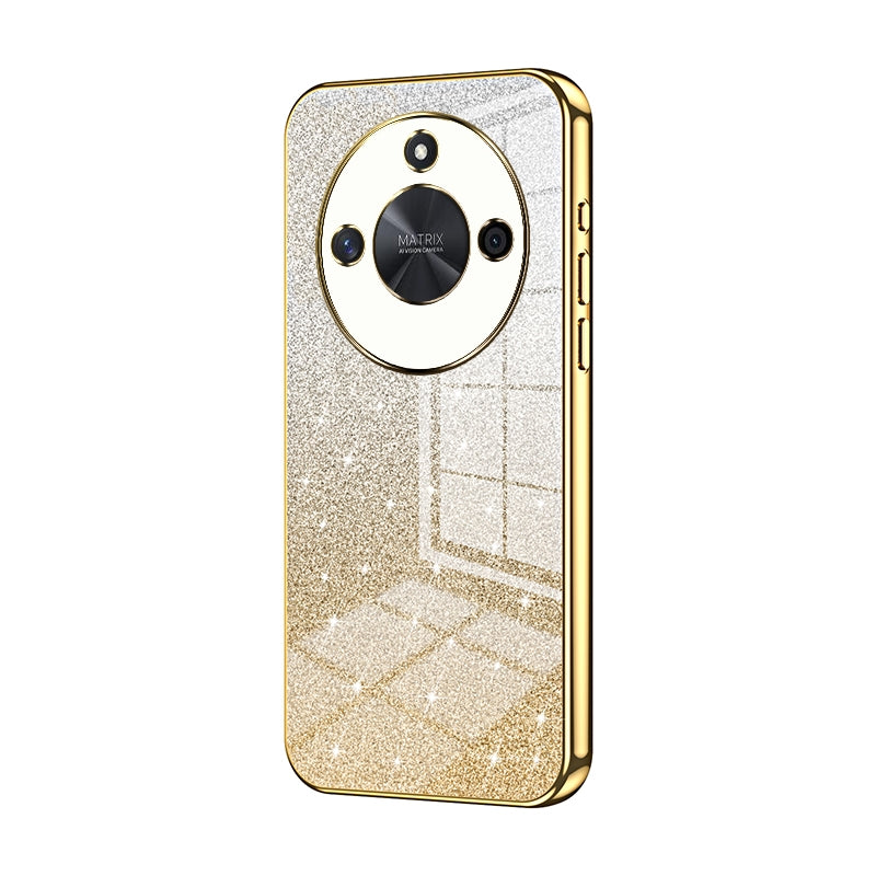 Honor X50 Luxury Glitter Gradient Powder Electroplated Case with Advanced Protection and Style