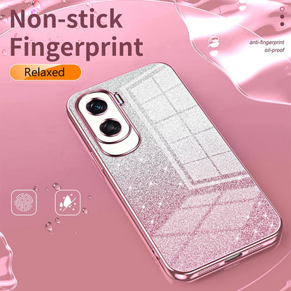 Honor 50 Luxury Glitter Gradient Powder Electroplated Case with Advanced Protection and Style