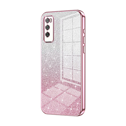 Huawei Enjoy 20 Pro Luxury Glitter Gradient Powder Electroplated Case with Advanced Protection and Style