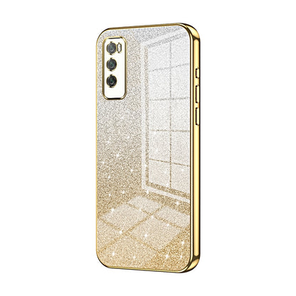 Huawei Enjoy 20 Pro Luxury Glitter Gradient Powder Electroplated Case with Advanced Protection and Style