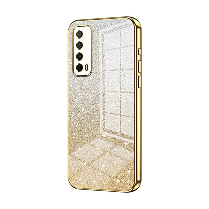 Huawei Enjoy 20 SE Luxury Glitter Gradient Powder Electroplated Case with Advanced Protection and Style