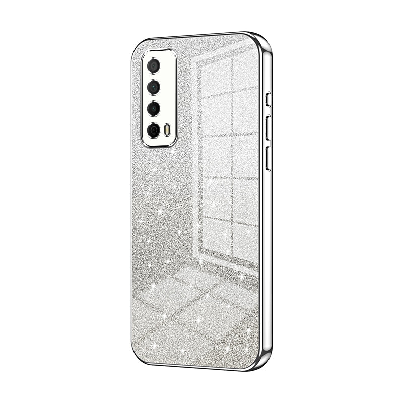 Huawei Enjoy 20 SE Luxury Glitter Gradient Powder Electroplated Case with Advanced Protection and Style