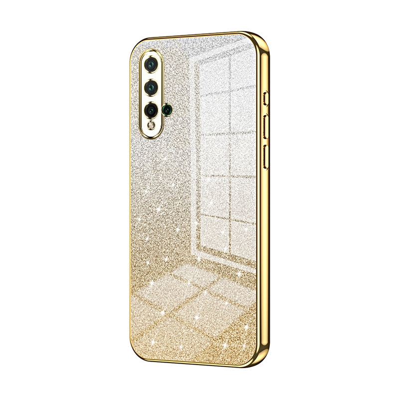 Huawei Nova 5 Luxury Glitter Gradient Powder Electroplated Case with Advanced Protection and Style