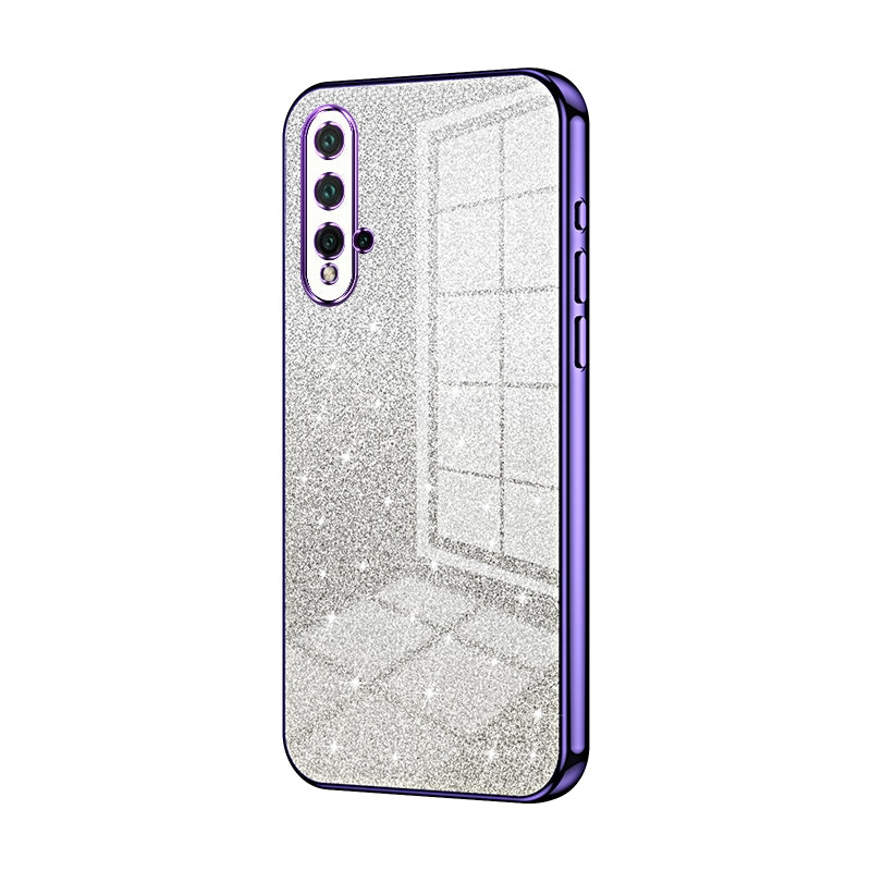 Huawei Nova 5 Pro Luxury Glitter Gradient Powder Electroplated Case with Advanced Protection and Style