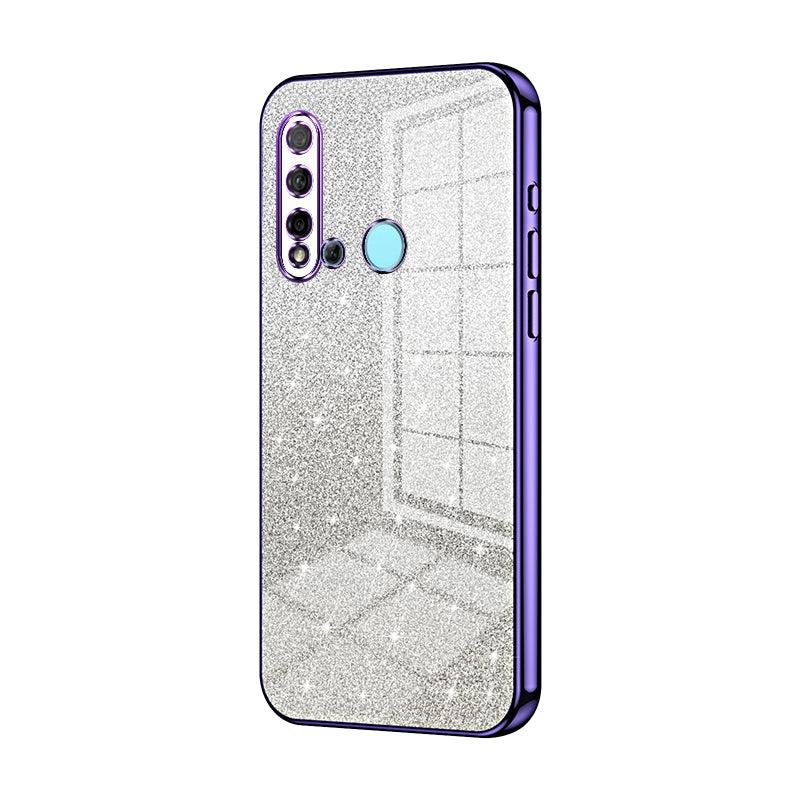 Huawei Nova 5i Luxury Glitter Gradient Powder Electroplated Case with Advanced Protection and Style