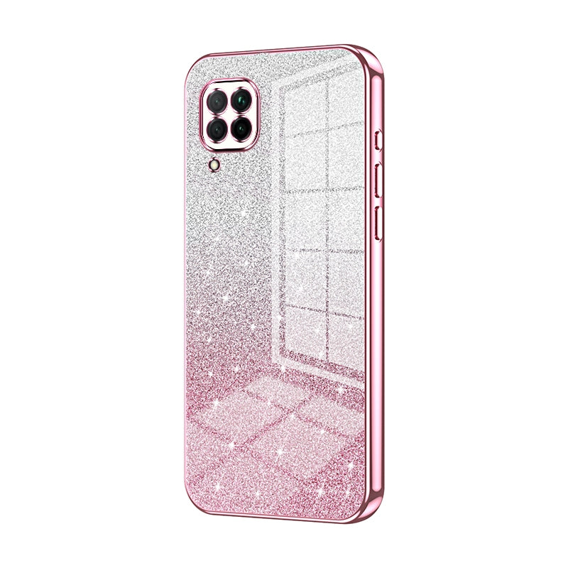 Huawei P40 lite 4G Luxury Glitter Gradient Powder Electroplated Case with Advanced Protection and Style