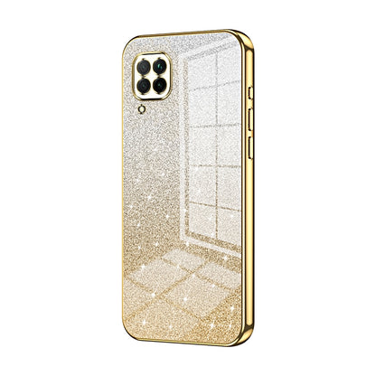 Huawei P40 lite 4G Luxury Glitter Gradient Powder Electroplated Case with Advanced Protection and Style