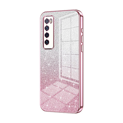 Huawei Nova 7 Luxury Glitter Gradient Powder Electroplated Case with Advanced Protection and Style