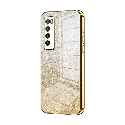Huawei Nova 7 Luxury Glitter Gradient Powder Electroplated Case with Advanced Protection and Style