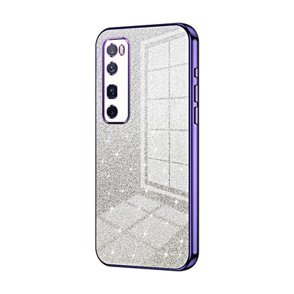 Huawei Nova 7 Pro Luxury Glitter Gradient Powder Electroplated Case with Advanced Protection and Style