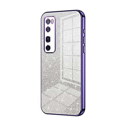 Huawei Nova 7 Pro Luxury Glitter Gradient Powder Electroplated Case with Advanced Protection and Style