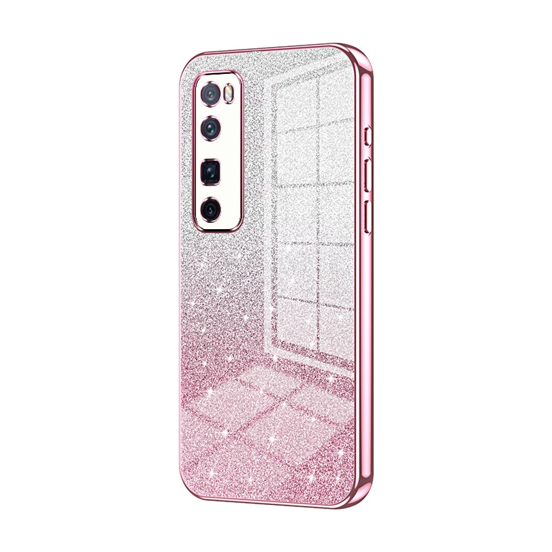 Huawei Nova 7 Pro Luxury Glitter Gradient Powder Electroplated Case with Advanced Protection and Style