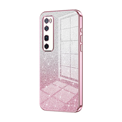 Huawei Nova 7 Pro Luxury Glitter Gradient Powder Electroplated Case with Advanced Protection and Style