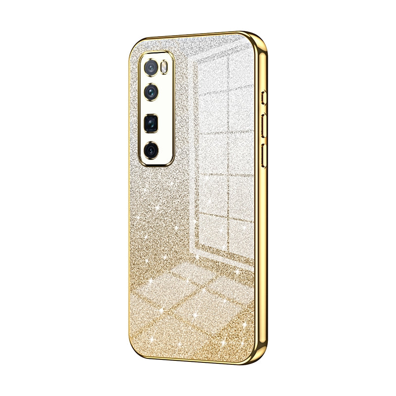 Huawei Nova 7 Pro Luxury Glitter Gradient Powder Electroplated Case with Advanced Protection and Style