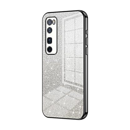 Huawei Nova 7 Pro Luxury Glitter Gradient Powder Electroplated Case with Advanced Protection and Style