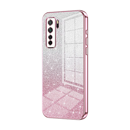 Huawei Nova 7 SE Luxury Glitter Gradient Powder Electroplated Case with Advanced Protection and Style