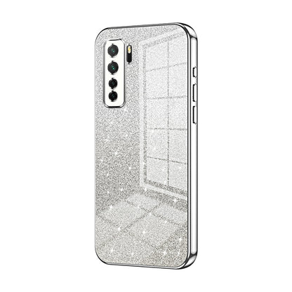Huawei P40 lite 5G Luxury Glitter Gradient Powder Electroplated Case with Advanced Protection and Style