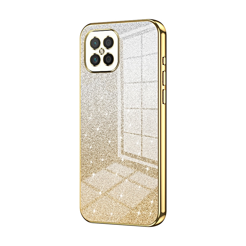 Huawei Nova 8 SE Luxury Glitter Gradient Powder Electroplated Case with Advanced Protection and Style