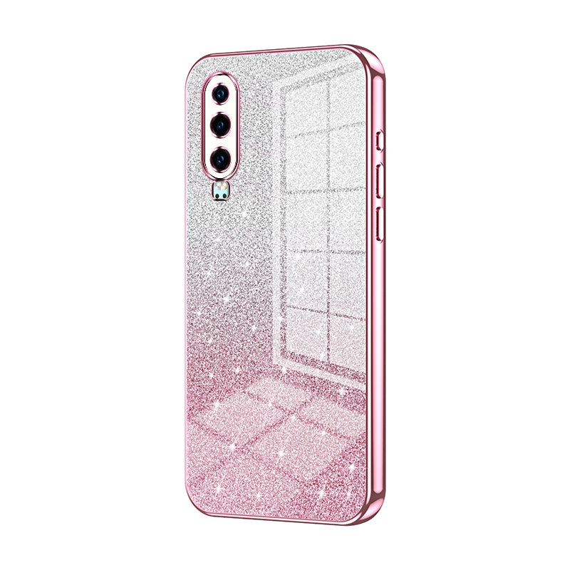 Huawei P30 Luxury Glitter Gradient Powder Electroplated Case with Advanced Protection and Style