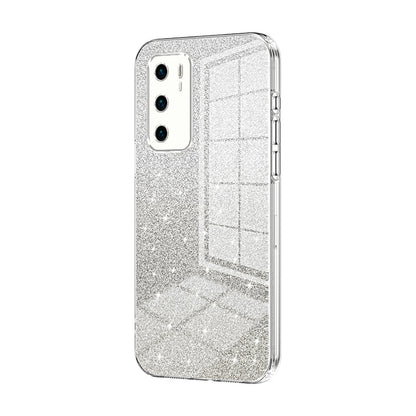Huawei P40 Luxury Glitter Gradient Powder Electroplated Case with Advanced Protection and Style