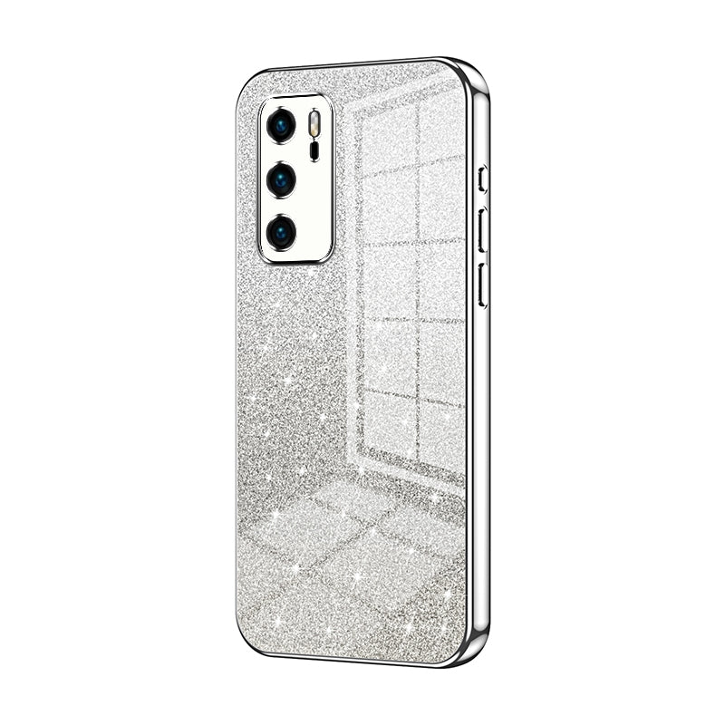 Huawei P40 Luxury Glitter Gradient Powder Electroplated Case with Advanced Protection and Style