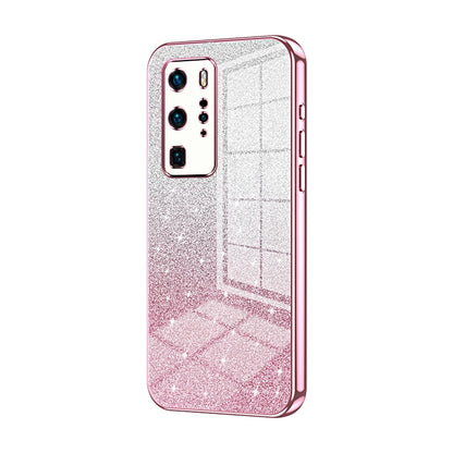 Huawei P40 Pro Luxury Glitter Gradient Powder Electroplated Case with Advanced Protection and Style