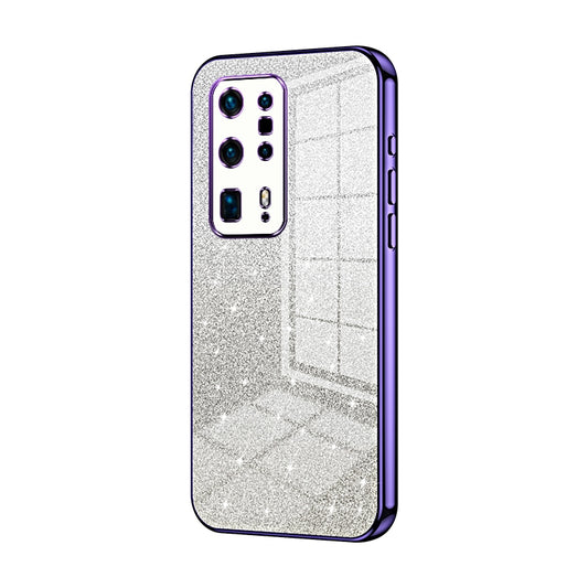 Huawei P40 Pro+ Luxury Glitter Gradient Powder Electroplated Case with Advanced Protection and Style