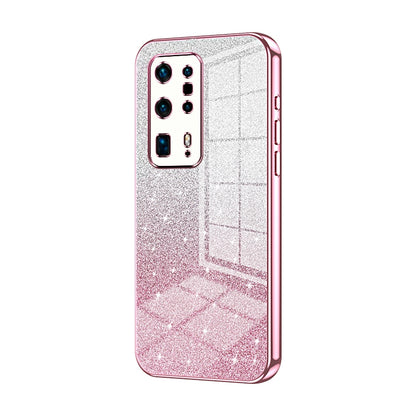 Huawei P40 Pro+ Luxury Glitter Gradient Powder Electroplated Case with Advanced Protection and Style