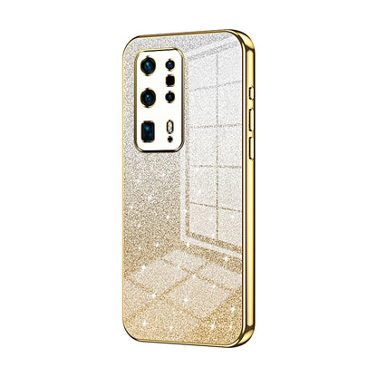 Huawei P40 Pro+ Luxury Glitter Gradient Powder Electroplated Case with Advanced Protection and Style