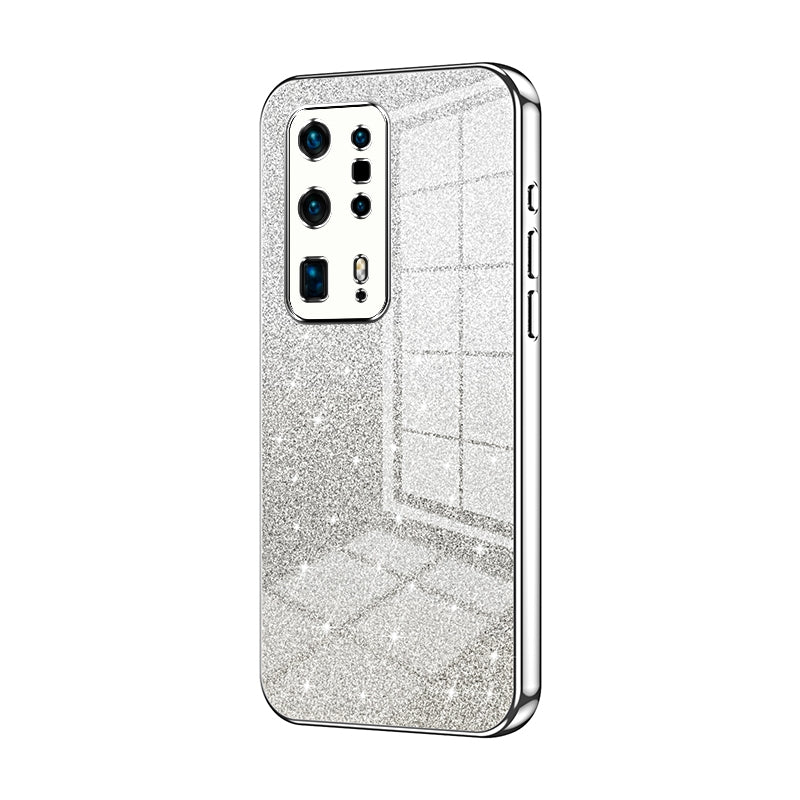 Huawei P40 Pro+ Luxury Glitter Gradient Powder Electroplated Case with Advanced Protection and Style