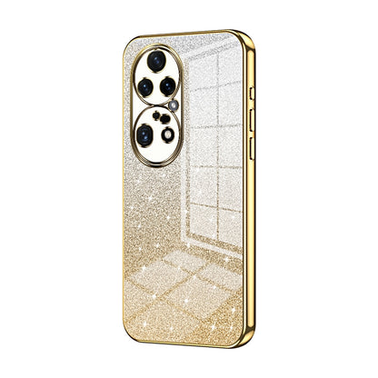 Huawei P50 Pro Luxury Glitter Gradient Powder Electroplated Case with Advanced Protection and Style
