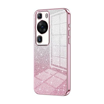 Huawei P60 Pro Luxury Glitter Gradient Powder Electroplated Case with Advanced Protection and Style