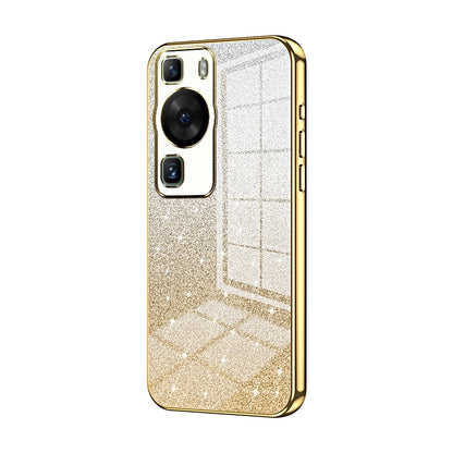 Huawei P60 Pro Luxury Glitter Gradient Powder Electroplated Case with Advanced Protection and Style