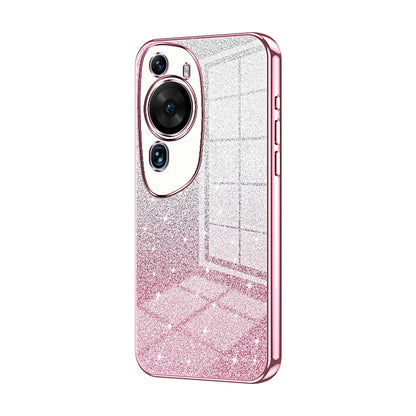 Huawei P60 Art Luxury Glitter Gradient Powder Electroplated Case with Advanced Protection and Style