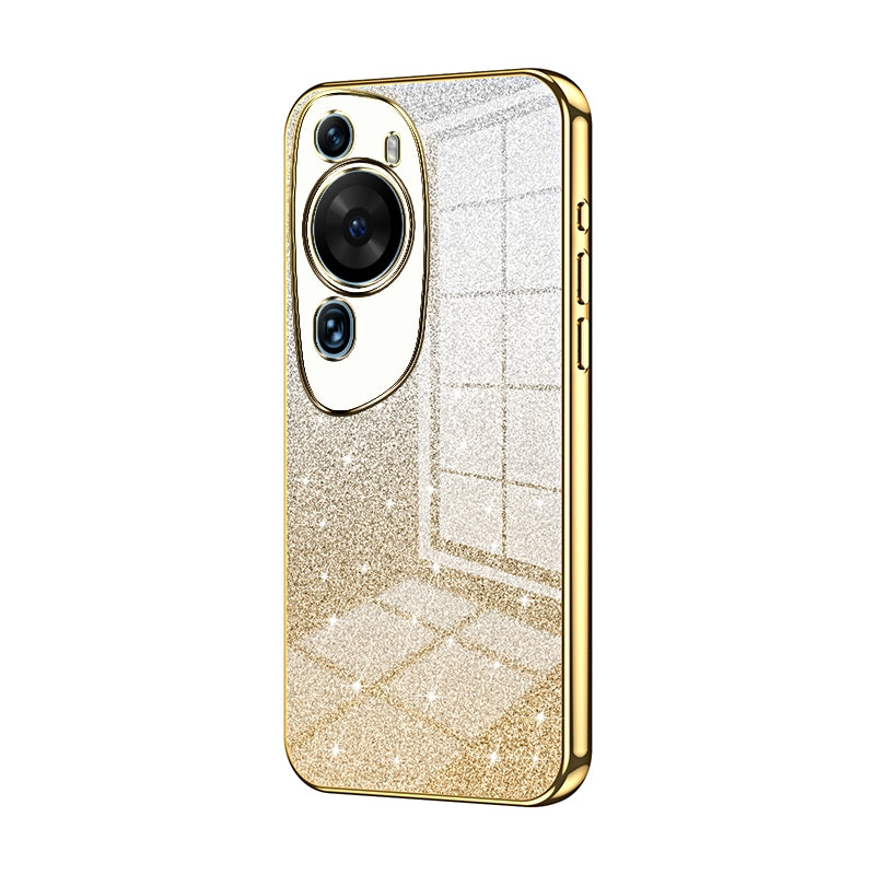 Huawei P60 Art Luxury Glitter Gradient Powder Electroplated Case with Advanced Protection and Style