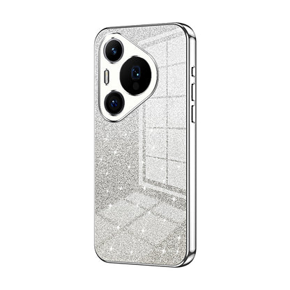 Huawei Pura 70 Pro Luxury Glitter Gradient Powder Electroplated Case with Advanced Protection and Style