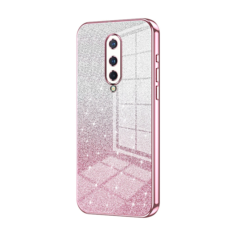 OnePlus 8 Luxury Glitter Gradient Powder Electroplated Case with Advanced Protection and Style