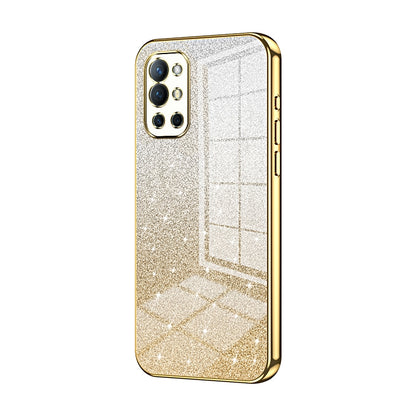 OnePlus 9R Luxury Glitter Gradient Powder Electroplated Case with Advanced Protection and Style