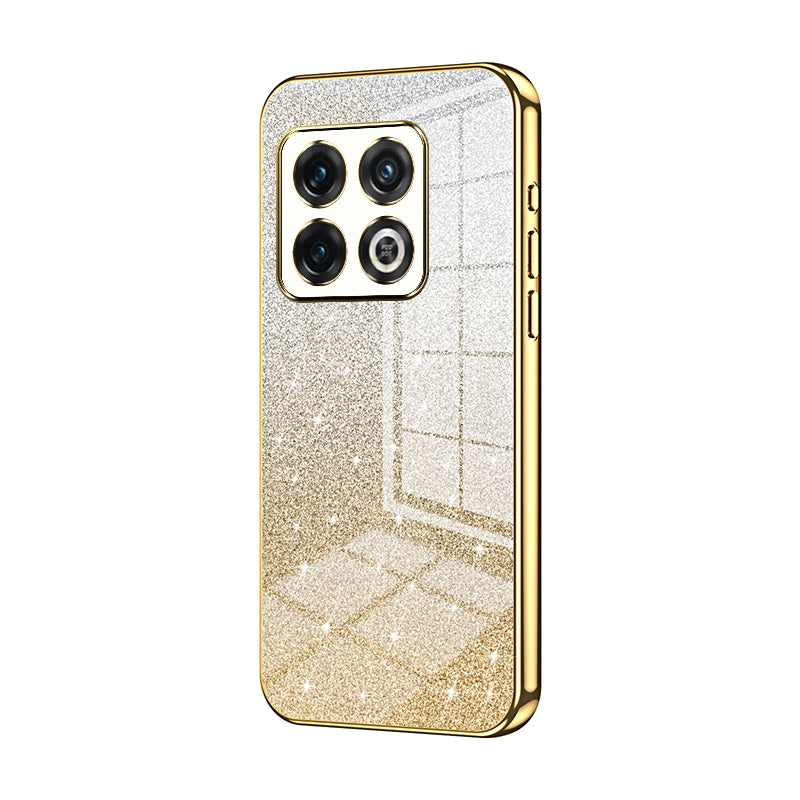 OnePlus 10 Pro Luxury Glitter Gradient Powder Electroplated Case with Advanced Protection and Style